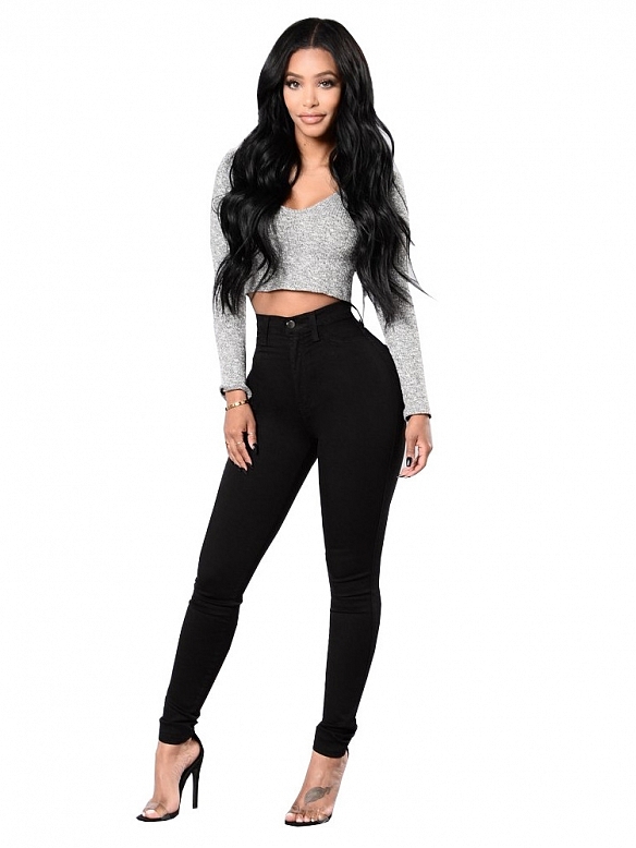 Damen Super Skinny High Waist Jeans FH191