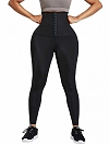 Damen Hight Waist Saunashorts mit Haken-Reihen FH048