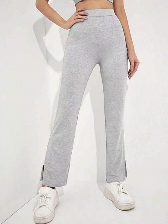 Damen Ausgestellte Sporthose mit Schlitzen FH049