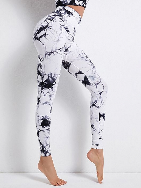 Damen Nahtlose Yogahose Batik Shaping-Sporttights FH014