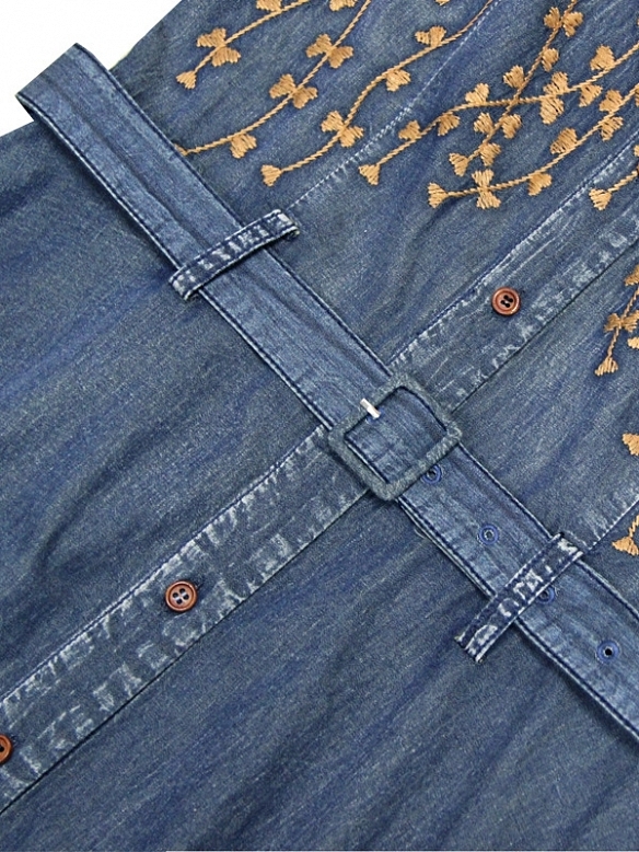 Damen Vintage Denimkleid FK001