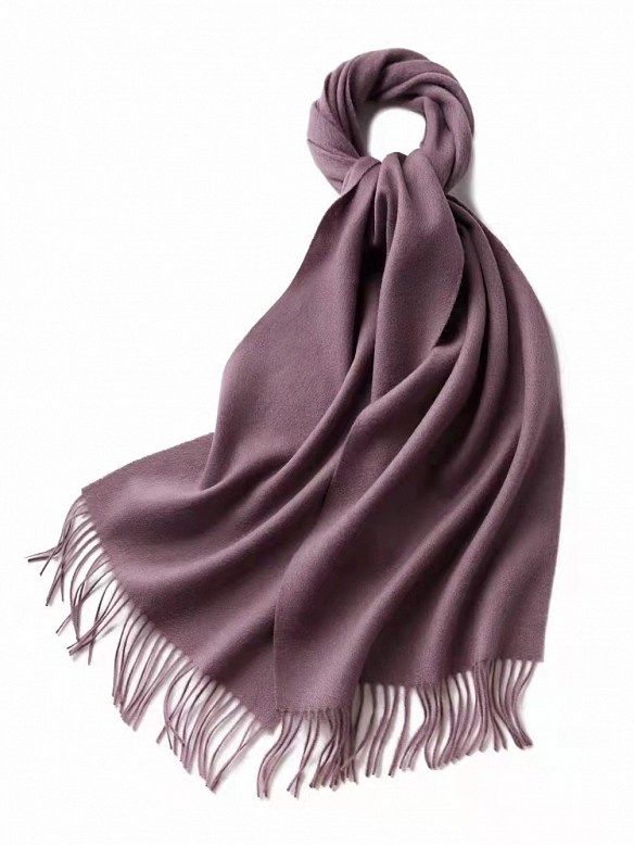 Damen Kaschmirschal mit Fransen AF001