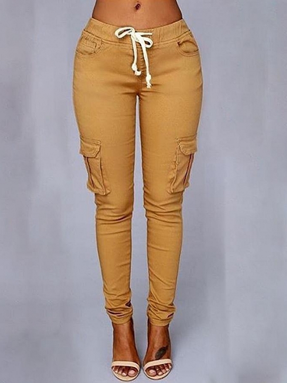 Damen Slim Fit Cargohose FH133