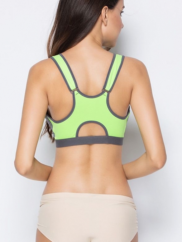 Damen High Support Zweilagiger Sport-BH Fitness Bra Top FH028