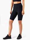 Damen Gerippte High Waist Radlershorts FH013