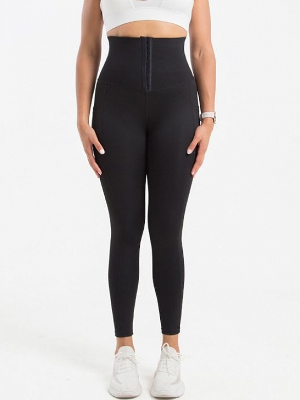 Damen Shaping-Sporttights mit breitem Taillenband FH025