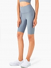 Damen Gerippte High Waist Radlershorts FH013