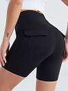 Damen High Waist Push Up Sportshorts Laufshorts FH090