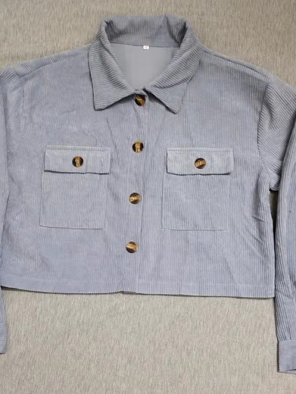 Damen Hemdjacke aus Cord FT049