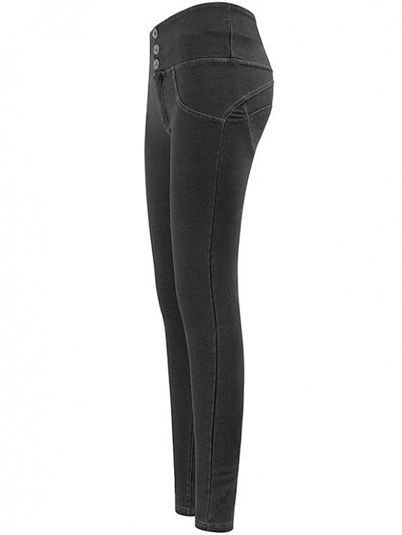 Damen Push Up High Waist Sporttights Jeans-Leggings FH214