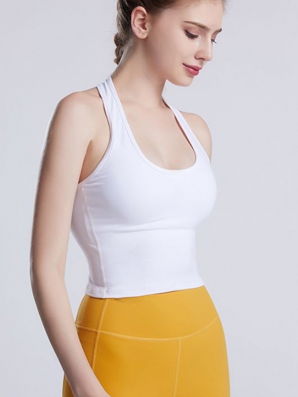 Damen Neckholder-Sporttop mit BH FH029