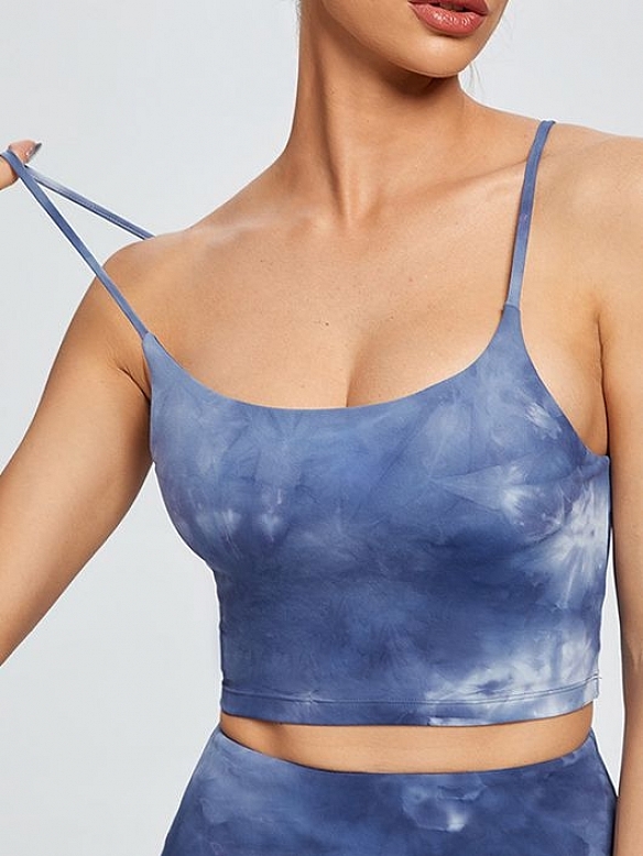 Damen Batik Schnelltrocknender Sportanzug Yoga Set FA002