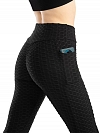 Damen Hohe elastische Yogahose Leggings mit Taschen FH072