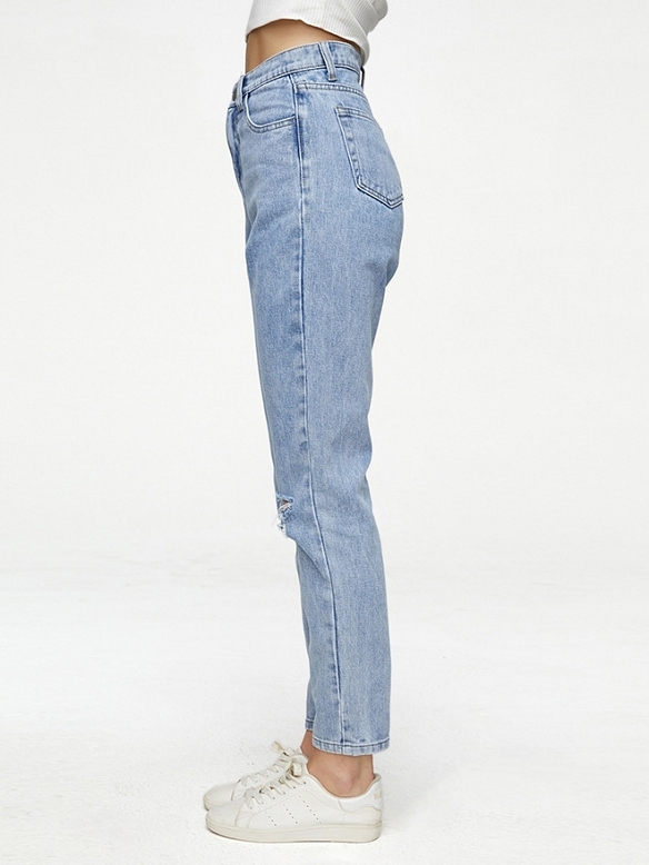 Damen Boyfriend Loose High Jeans FH203