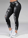 Damen Skinny Regular Jeans mit Destroyed-Details FH163