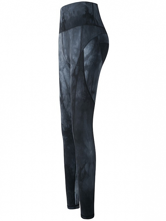Damen Batik High Waist Push Up Sporttights Leggings FH217