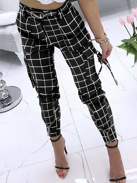 Damen High Waist Carghose FH152