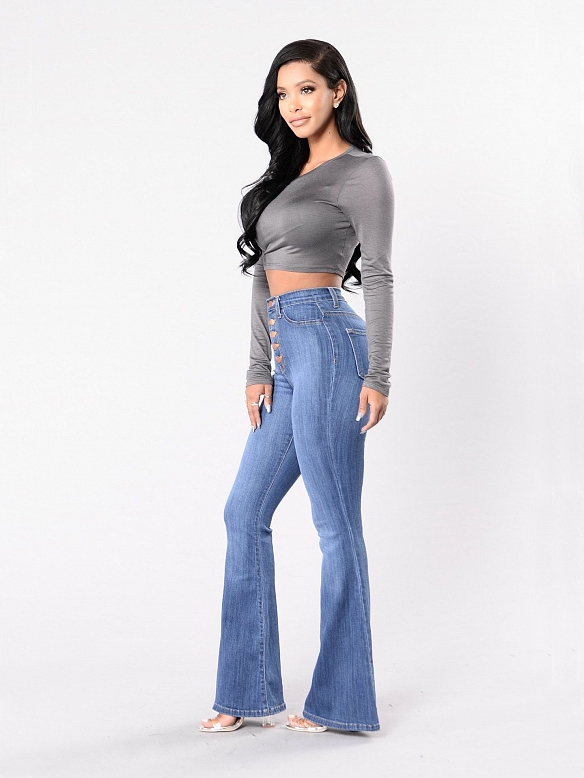 Damen Flare High Waist Jeans FH110