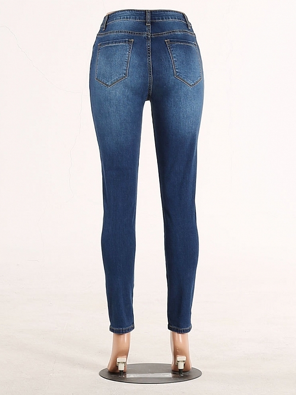 Damen Hohe elastische Super Skinny High Jeans FH179