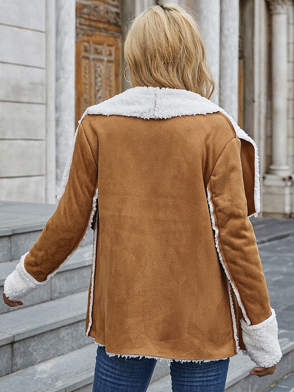 Damen Kurze Lammwolljacke für Frauen QX035