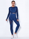 Damen Nahtlose Schnelltrocknende Fitnessanzug Sport-Set FA005