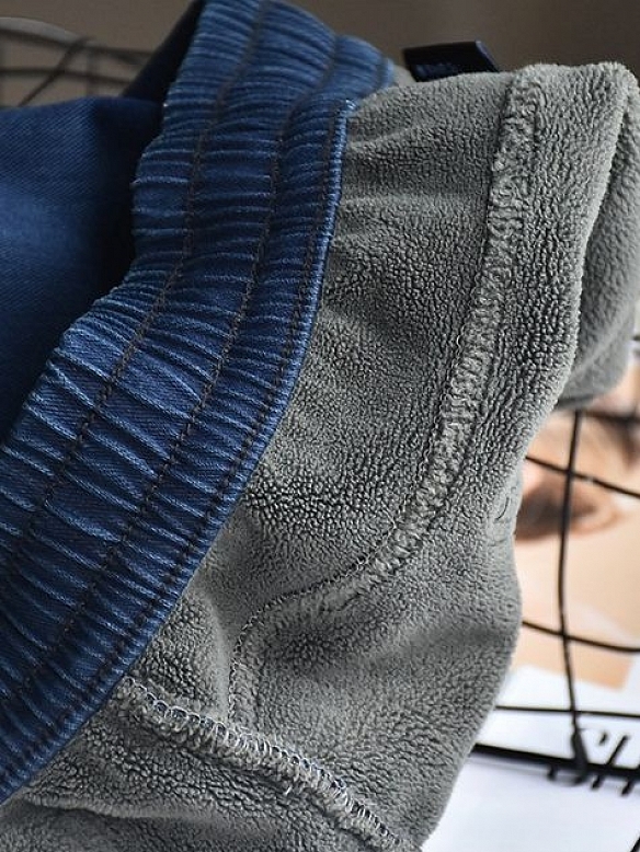 Damen Elastic-waisted Padded Jeans QX030