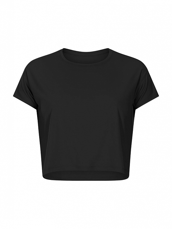 Damen Cropped Sportshirt Kurzes T-Shirt FT026