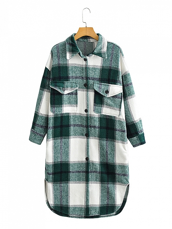 Damen Oversized Mantel FT040