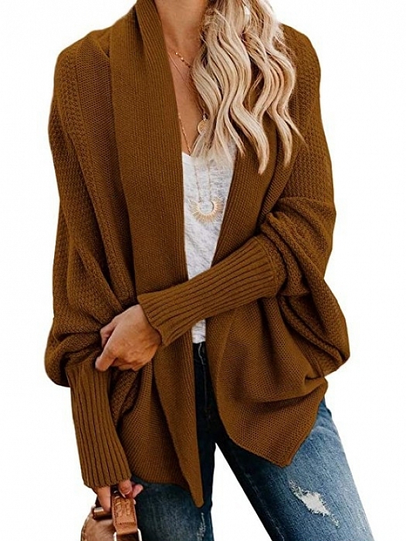 Damen Gerippter Cardigan FT041