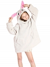Kinder Gemusterte Oversized Hoodie FT054