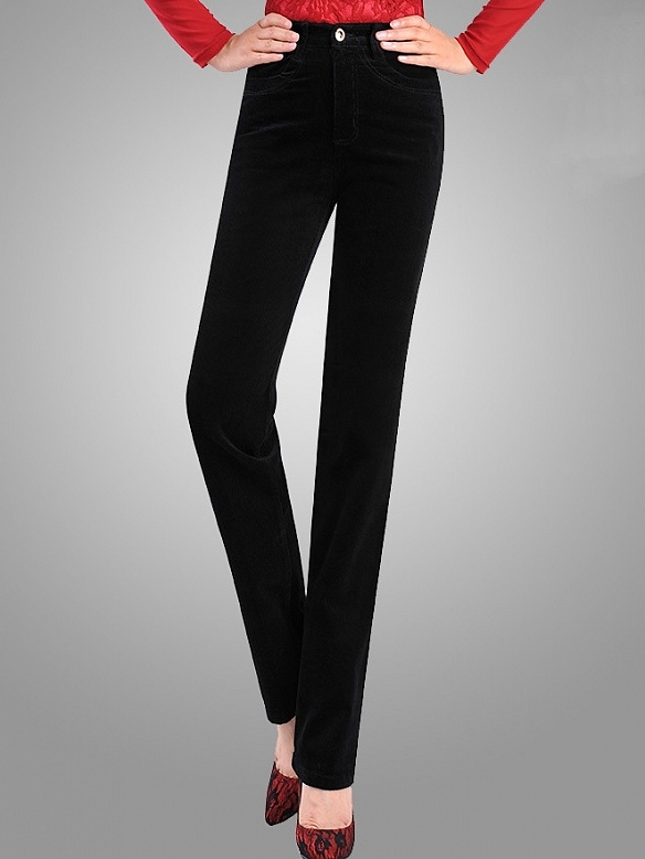 Damen High Waist Cordhose mit Hoher Taille FH233