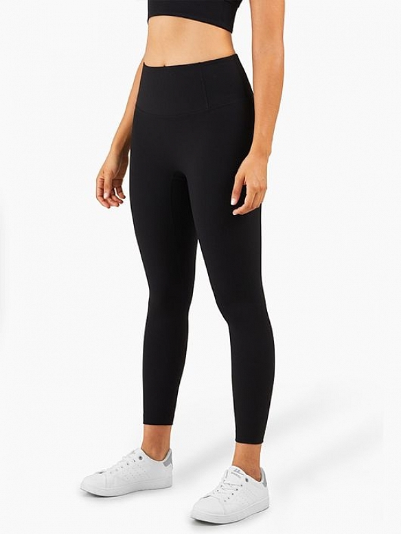 Damen Gerippte Atmungsaktive Shaping-Tights Yogahose FH016