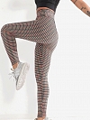 Damen Hohe elastische Gestrickte Leggings Yogahose FH083