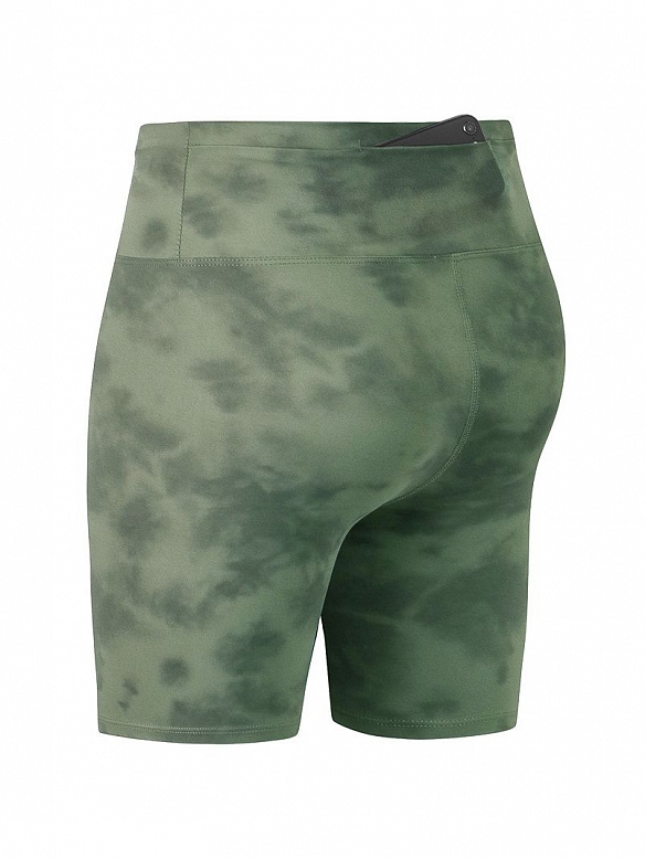 Damen Batik Shaping Sport-Radlershorts Kurze Laufhose FH022