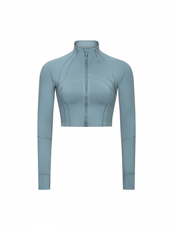 Damen Cropped Sportjacke Kurze Sportjacke FT033