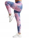 Damen Batik High Waist Sporttights Yogahose FH064