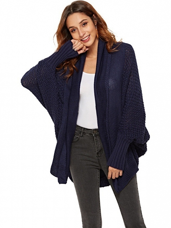 Damen Gerippter Cardigan FT041