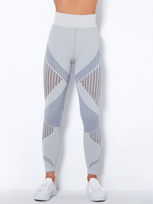 Damen Nahtlose Schnelltrocknende Gestrickte Leggings Sporttights FH034