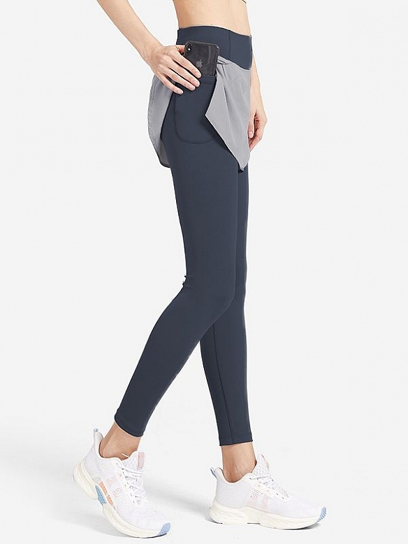 Damen Zweilagige Yogahose Shaping-Sporttights FH107