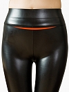 Damen PU Leder Hose mit Hoher Tailler FH219