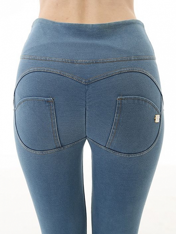 Damen High Waist Push Up Denimjeggings FH055
