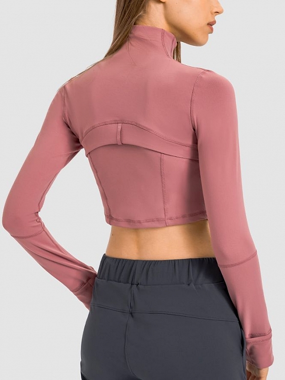 Damen Cropped Sportjacke Kurze Sportjacke FT033