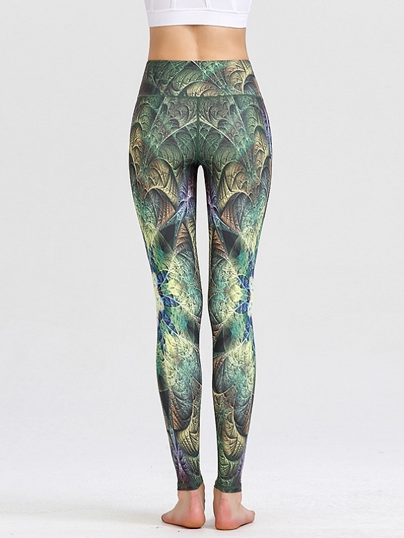 Damen Gemusterte Leggings Yogahose FH160