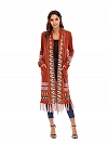 Damen Vintage Langer Cardigan FT042