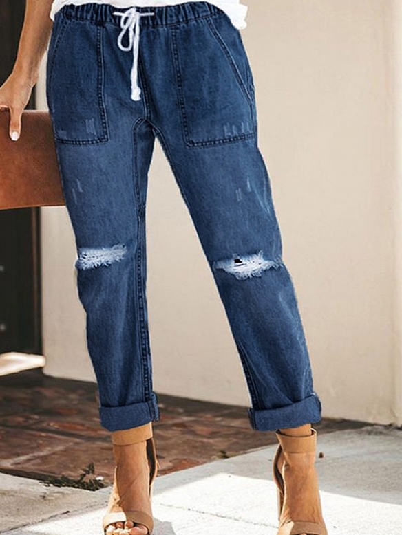 Damen Jeans mit Destroyed-Details FH171