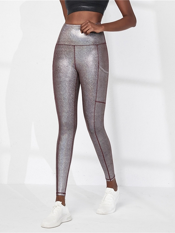 Damen Atmungsaktive Yogahose Sporttights mit Hoher Tailie FH231