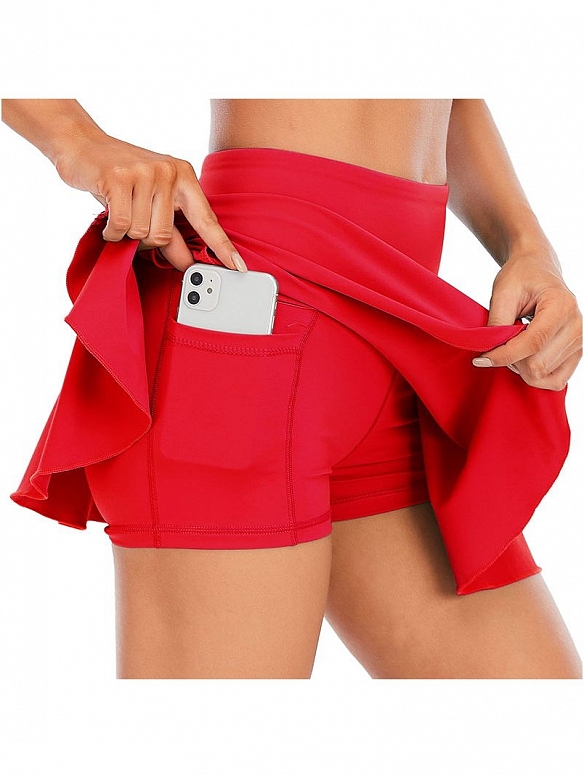 Damen Schnelltrocknender Sport Rock mit Tights FH026