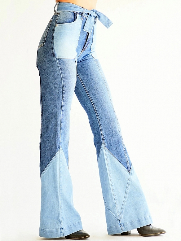 Damen 70s Flare High Jeans FH182