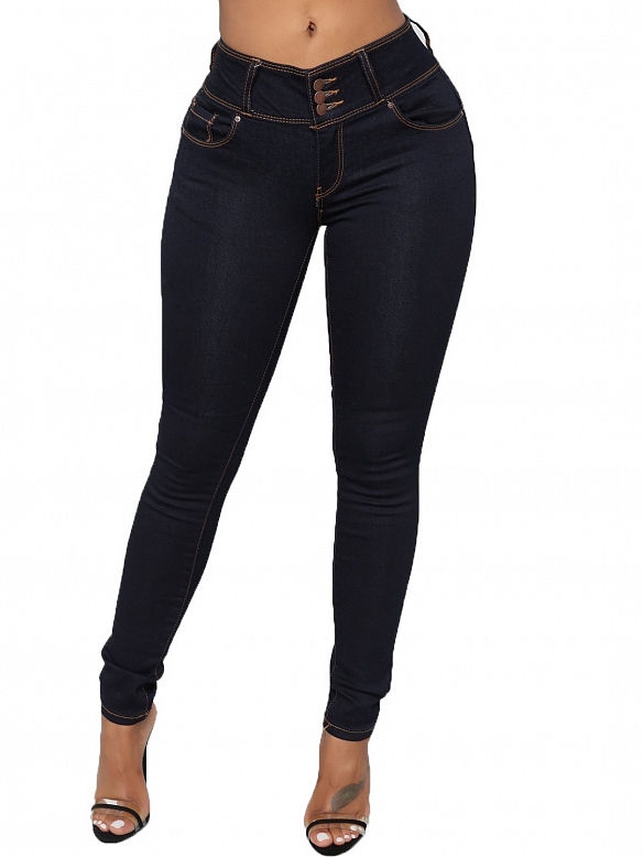 Damen High Waist Shaping-Jeans FH128