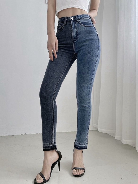 Damen Super Skinny High Jeans FH067
